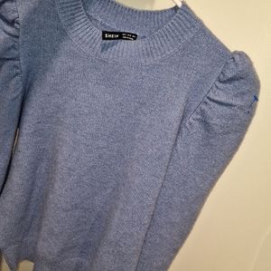 Blue soft sweater